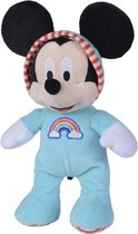 Mickey Mouse in Pyjama - Disney Pluche Knuffel 30 cm {Disney Plush Toy | Speelgoed knuffelpop knuffeldier voor kinderen jongens meisjes - Mickey Mouse Minnie Mouse Pluto Donald Duck - Romper Baby}