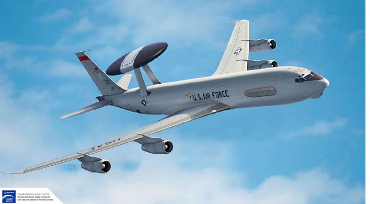 Academy 1:144 12629 Boeing 707 E-3G AEW&C Sentry AWACS Plastic Modelbouwpakket