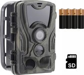 Dokx Wildcamera - Met Nachtzicht - Voor buiten - Met App - Nachtcamera - Met Nachtzicht - Inclusief 8 Batterijen - Wildcamera met Nachtzicht 32mp - Wildcamera voor buiten - Wildlife camera - Incl. 32GB SD Kaart - Batterijen