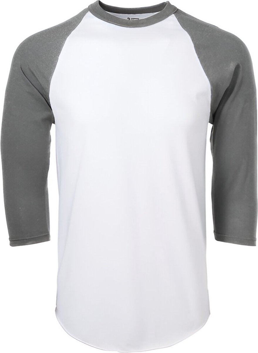 Soffe - Baseball Shirt - Honkbal - Raglan - ¾ Mouw - Volwassenen - Grijs - Small