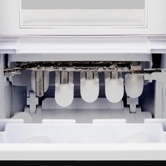 Ijsblokjesmachine - Produceert 12kg Ijsblokjes per Dag, 2.2L Watertank, Zwart van Merkloos — afbeelding 3