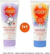 Vision SPF 50+ - Baby & Kids Zonnebrand - Factor 50+ - 120ml 2 stuks