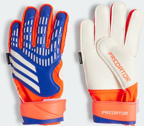 WVVOU Keepershandschoenen Kinderen en Jeugd, Voetbal Keepershandschoenen, Voetbalhandschoenen, Dubbele Bescherming, Draagbaarheid, Super Grip (Oranje, 8