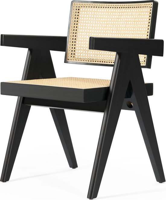 Transparante rugleuning eetkamerstoel, met minimalistisch ontwerp