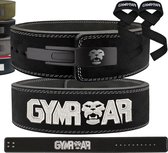 Gymroar Lifting Belt - Powerlift Riem - Lever Belt - Fast Clip Sluiting - Powerlifting - Crossfit - Bodybuilding - Deadlift - Squat - 10MM - Zwart - M