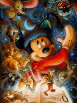 Peinture Diamond Mickey Mouse 50x70 pierres carrées