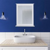 spiegel met planken badkamer - bathroom mirror,68 x 56 x 10 cm