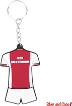 SilverAndCoco® - Ajax Sleutelhanger Voetbal / Shirt Tenue Versiering / Auto Huis Sleutel Hanger / Key Chain / Sleutel Ring Sleutels - 020 Amsterdam