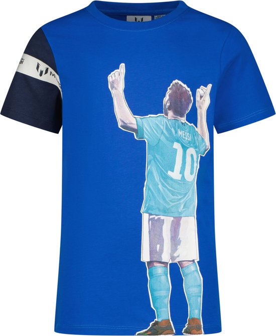 Messi Sky t shirt Unisex T shirt Maat 128 Classic blue bol