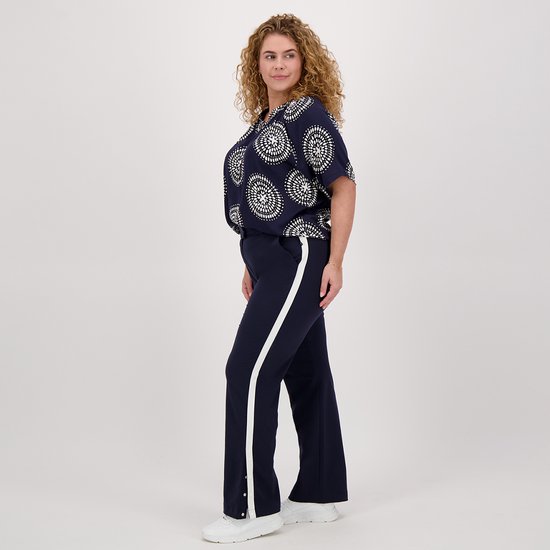 Pantalon/ Pantalon Bleu de Je m'appelle - Femme - Taille Plus - Tissu de voyage - 52 - 4 tailles disponibles