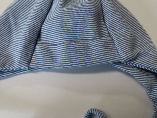 Bonnet - Garçons - Rayé - Blauw , blanc - taille 44