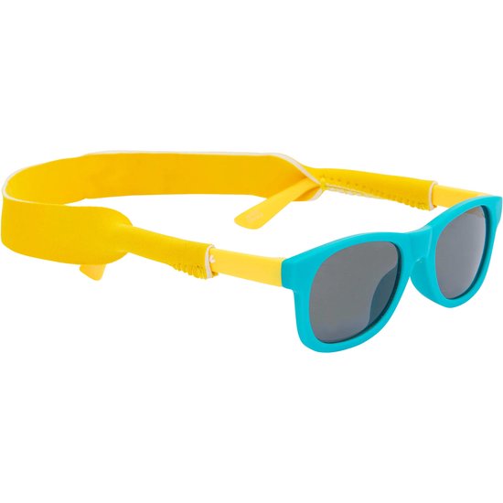 Cool Eyewear Rincon Baby Scuba Kinderzonnebril 0-2 Jaar - UV400 Cat. 3 Bescherming - Schattig en Beschermd - Geel/Blauw - Inclusief Brillenkoord van Cool Eyewear — afbeelding 2
