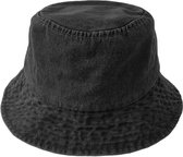 Denim Bucket Hat - Zwart | 100% Katoen | Vissershoed | Fashion Favorite