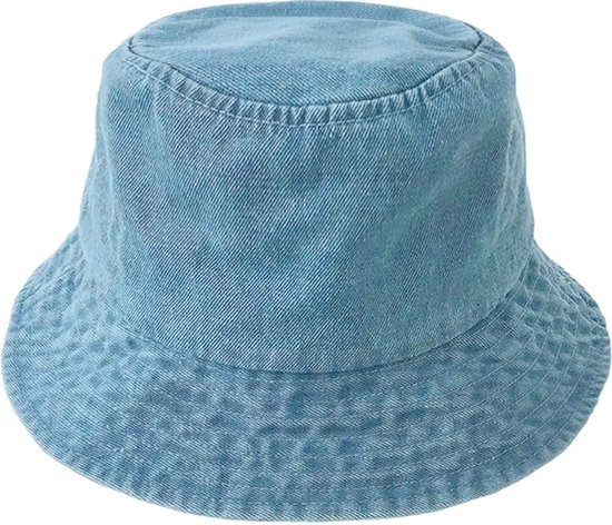 Chapeau Denim - Bleu Clair | 100% coton | Chapeau de pêcheur | Mode Favorite