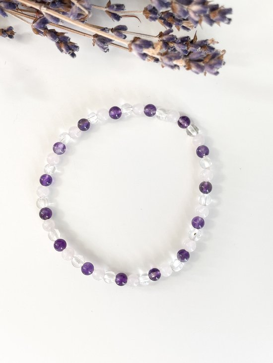 Edelstenen armband - Gouden Driehoek