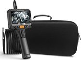 Goodfinds - Endoscoop Inspectie camera - Mini camera 360 graden bestuurbaar - 2M Kabel - Dual camera - LED - Waterdicht - 8,5 mm - 1080p - Met 5 inch HD scherm - Inspectiecamera
