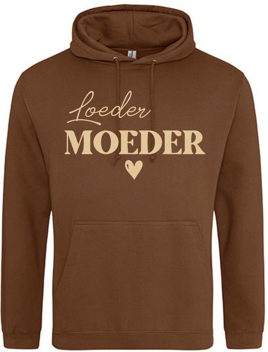 Moederdag trui - Hoodie voor Mama - Loeder Moeder - Leuk cadeau Moederdag - Maat XXL