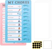 Realure 2 Stuks Mijn Klusjes Memo Checklist Borden Klusjes Chart Memo Board RV Checklist Board met 4 Draagbare Papier Kids Volwassenen voor To Do List Routines Planner Reminder Learning Plan