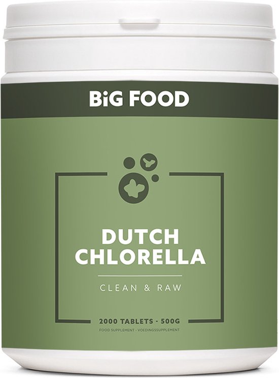 Big Food - Nederlandse Chlorella - 500g (2000 tabletten van 250mg)