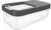 Opbergbox pour perles à laver, lessive et Grijs alimentaire 5 l - Boîte de rangement - Conteneur de conservation