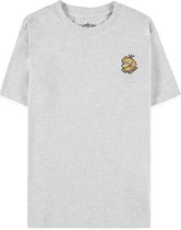 Pokémon - Pixel Psyduck Dames T-shirt - 2XL - Grijs