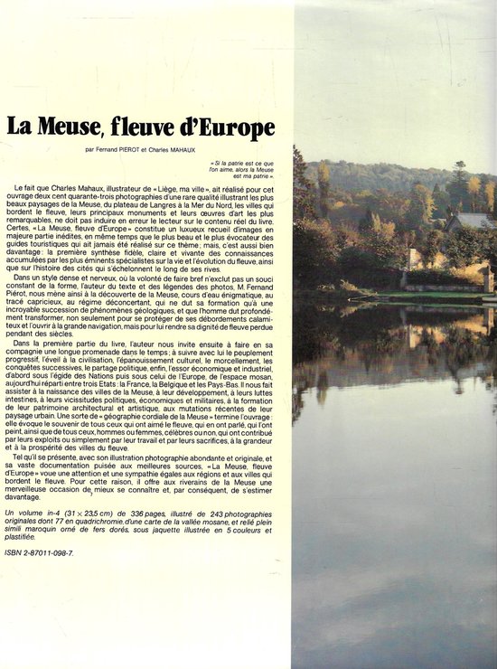 La Meuse fleuve d'Europe - Fernand Piérot,Charles Mahaux