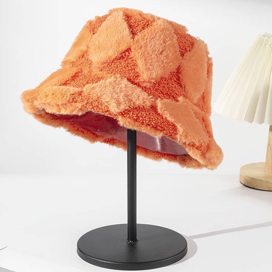 FLIPFLOP CLUB® Oranje Teddy Bucket Hat - Accessoires voor EK voetbal - Koningsdag - Zachte Vissershoed - Vissershoedje - Unisex