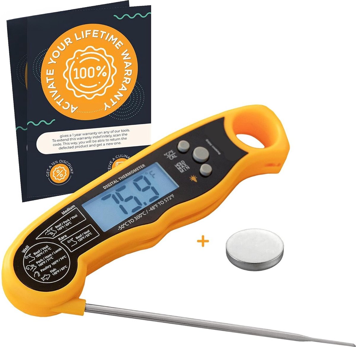 BBQ accesoires thermometer Vleesthermometer Kookthermometer Must have voor elke BBQ!