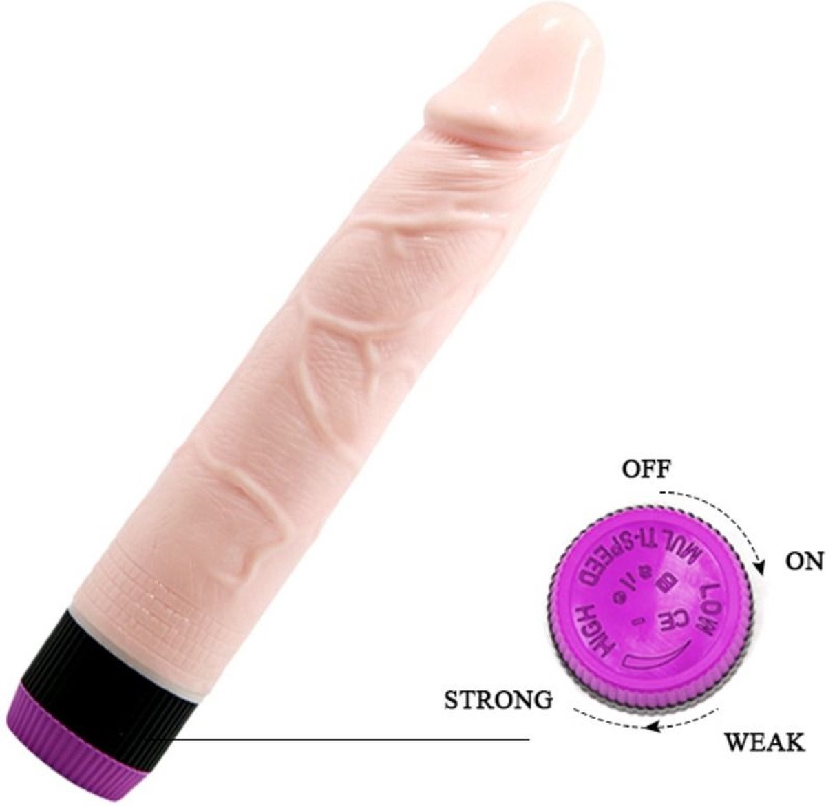 Goedkoopste BAILE - ADOUR CLUB REALISTIC VIBRATOR 21.5 CM | Dildo | Vibrator | Dildo Vibrator