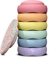 Stapelstein® | Super Confetti Rainbow Set | 6+1 | Pastel