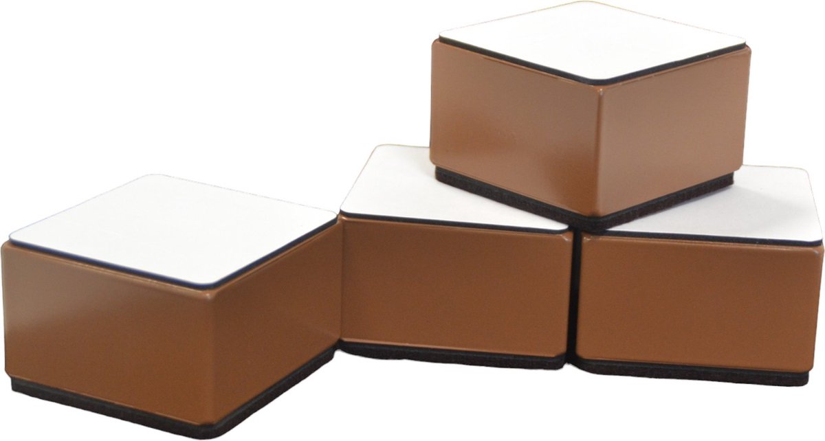 Goedkoopste Meubelverhogers - Bedverhogers - Tafelverhogers - Table raisers - 8 x 8 x 5,1 cm