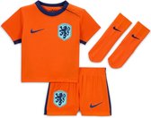 Nike Nederland 2024 Stadium Thuis Nike Driedelig Replica Voetbaltenue Baby's Peuters Safety Orange Maat 9-12
