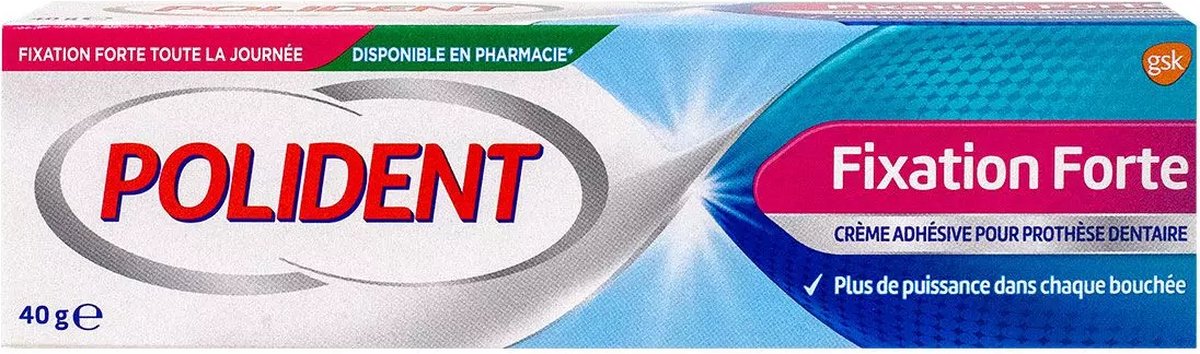 Polident Corega Sterke Fixatie Prothese Kleefcrème 40 g - Polident Fixation Forte 40 g