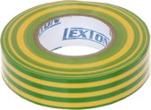 WL4 ISO-TAPE-YG-25 PVC isolatie tape geel-groen 25 meter - 19mm (Set van 5 stuks)