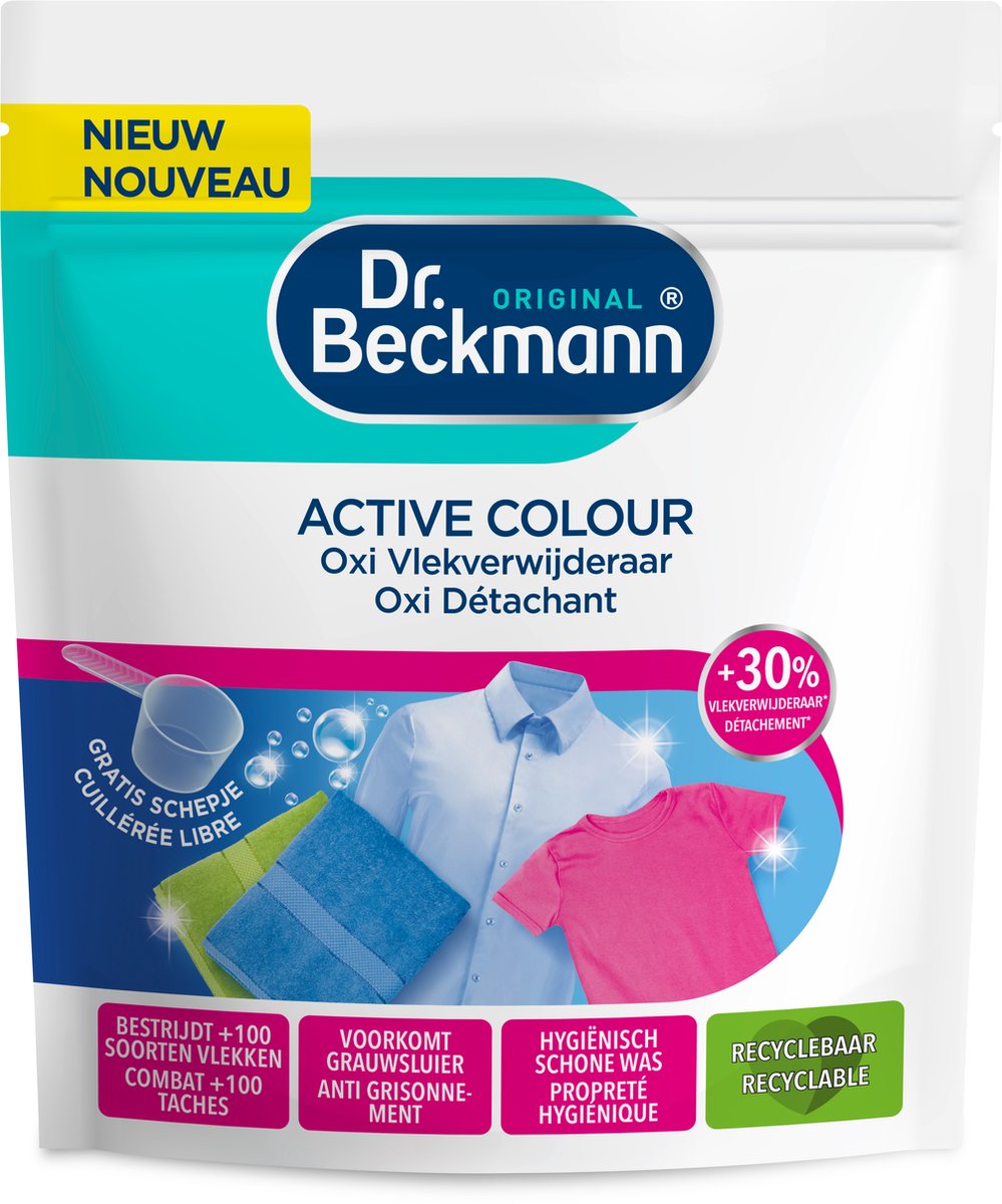 Goedkoopste Dr. Beckmann Oxi poeder voordeelset - Oxi Active White 2x Oxi Active Colour 2x