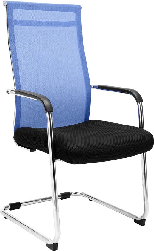 CLP Brenda Bezoekersstoel - Netbekleding blauw