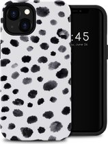 Selencia Hoesje Geschikt voor iPhone 13 Hoesje - Selencia Vivid Backcover - Trendy Leopard