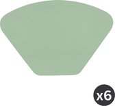 Placemat TOGO WEDGE, SET/6, 32x48cm, malachite groen