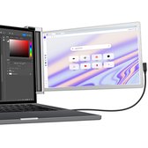 GS Goods Extra scherm laptop - Portable monitor - Laptop scherm uitbreider - Draagbare monitor - Draagbaar laptop beeldschermuitbreider - Geschikt voor 14inch tot 17 inch Laptops