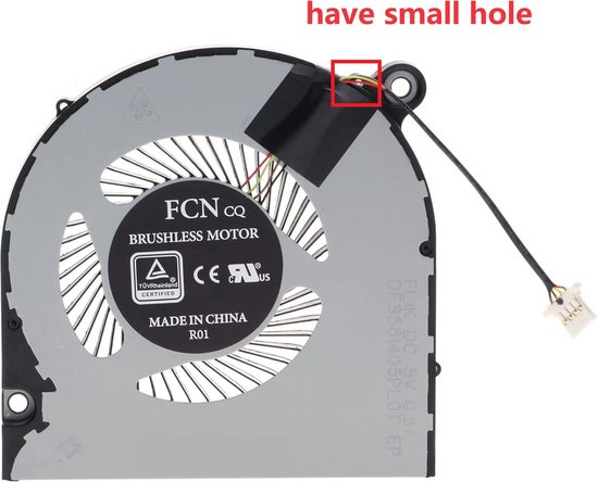 CPU/ventilateur de refroidissement de remplacement pour Acer AN515-54/A715-41G Series – P/N : DFS561405PL0T FL1K
