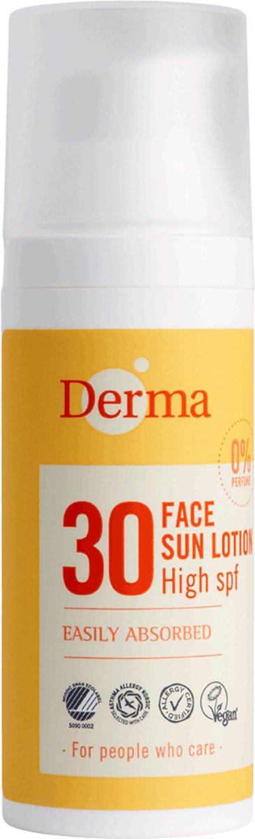 Goedkoopste Derma Sun - Zonnelotion - Face - SPF30 - 50 ML - 50 ml