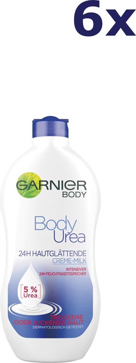 Goedkoopste 6x Garnier Body Creme-Melk 400ml Urea 5 Shea Butter Zeer Droge Huid