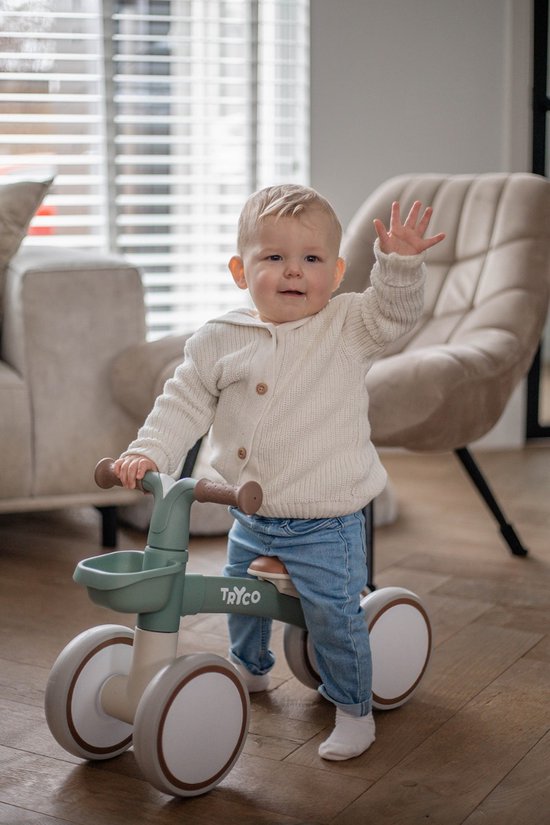 Tryco Luna Beige Loopfiets - Vanaf 1 jaar - Ook geschikt voor 2 jaar en 3 jaar - Loopfietsjes