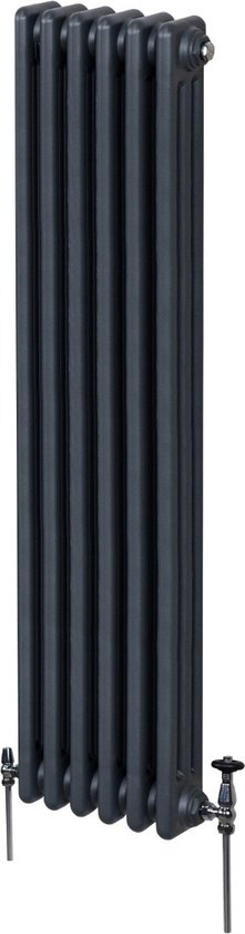 Traditionele 3 Kolom Verticaal Radiator - 1800 x 292mm - Grijs | bol