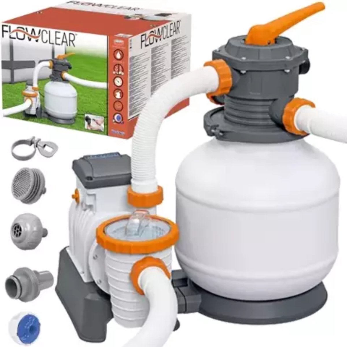 Bol.com Bestway Zandfilterpomp 7571 l/h - Efficiënte Waterzuivering voor Grote Zwembaden aanbieding