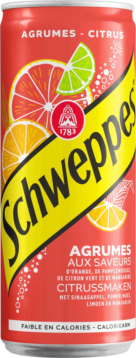 Schweppes Agrum - 24x33cl - Frisdrankveld - 1 tray van 24 stuks