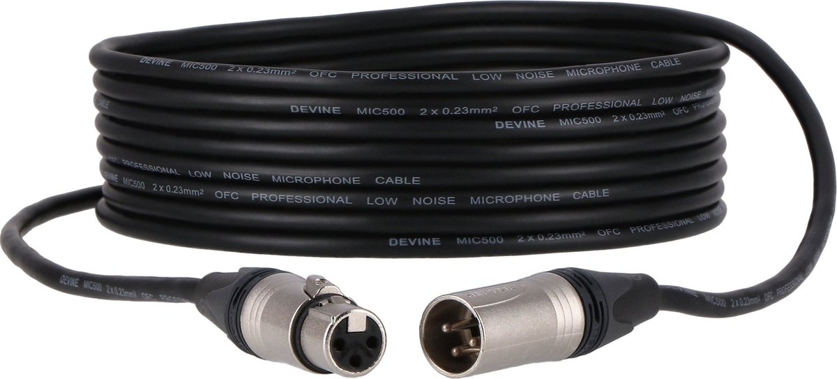 Devine MIC500N/5 XLR microfoon- en signaalkabel 5 meter