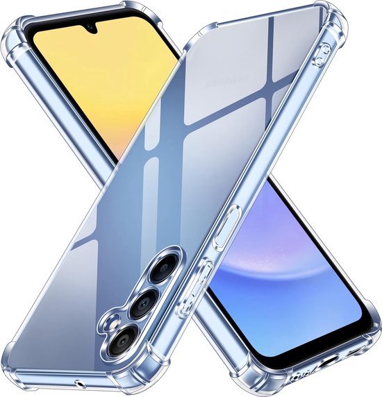 Étui de Protection en Siliconen anti-choc avec appareil photo/objectif - Convient pour Samsung Galaxy Xcover 6 Pro - Coque arrière avec coins Extra résistants - Transparent