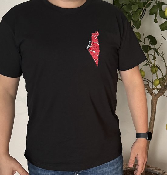 Chemise Palestine gratuite | Palestine | Ce Geen de la pastèque | T-shirt Paix | Noir | 100% coton | XL