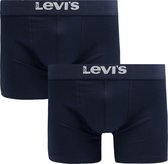 Levi's Lot de 2 Boxers Solid Basic en Cotton biologique Bleu marine